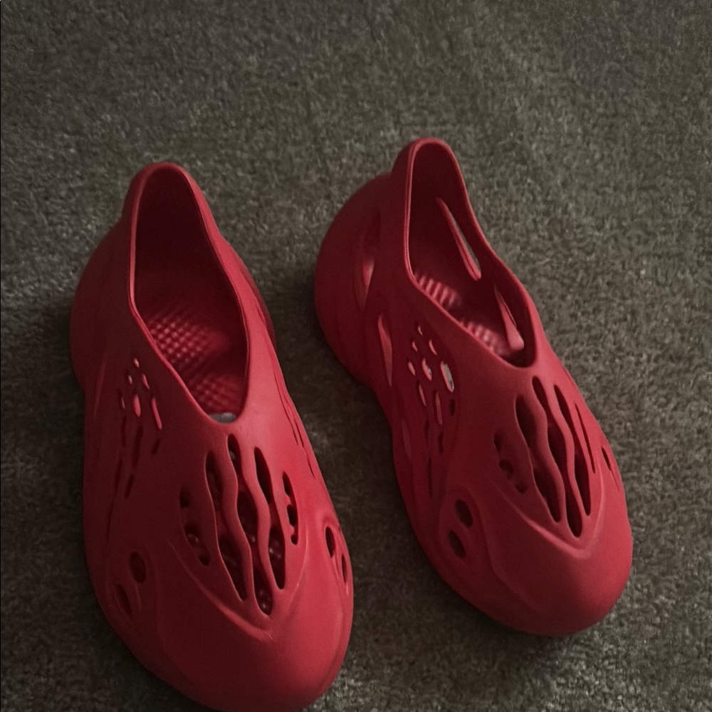 Red Slip-On Foam Shoes
